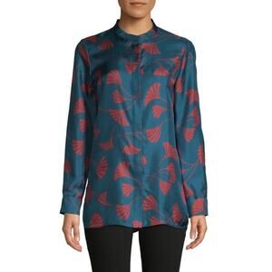 $498 LAFAYETTE 148 NY XS Silk Brayden Empress Silk Blouse